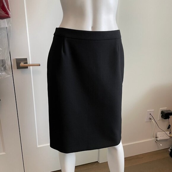 Boss Hugo Boss Vilea1 Classic Poly Viscose Blend Lined Skirt Black Sz 6 NWOT - Picture 11 of 11